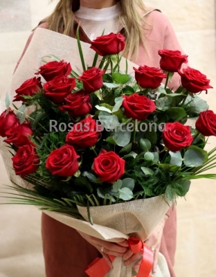 Ramo de 18 Rosas Rojas